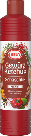 Hela Gewürz Ketchup Schaschlik pikant, 800 ml