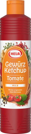 Hela Gewürz Ketchup Tomate Mild, 800 ml