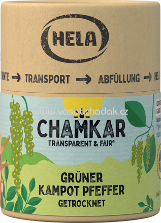 Hela Chamkar Grüner Kampot Pfeffer getrocknet, 25g