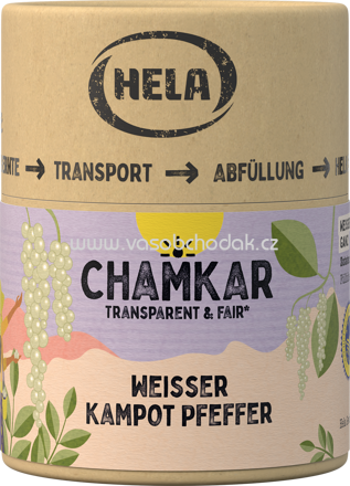 Hela Chamkar Weißer Kampot Pfeffer, 110g