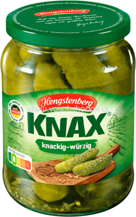 Hengstenberg KNAX Gewürzgurken knackig-würzig, 720 ml