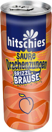 Hitschies Saure Drachenzungen brizzl Brause Pfirsich, 250 ml