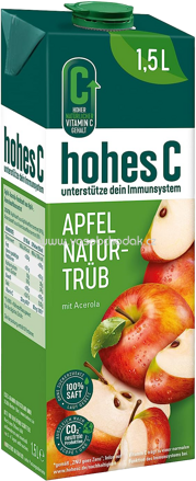 Hohes C Apfel Natur Trüb mit Acerola, 1,5l