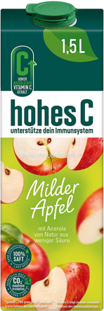 Hohes C Milder Apfel 100% Saft 1,5l