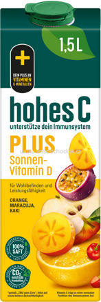 Hohes C PLUS Sonnen Vitamin D 100% Saft, 1,5l