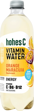 Hohes C Vitamin Water Orange Maracuja Energy, 750 ml