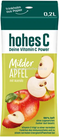 Hohes C Milder Apfel mit Acerola, 3x200 ml