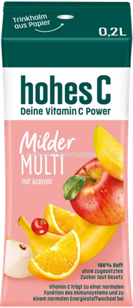 Hohes C Milder Multi mit Acerola, 3x200 ml