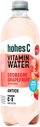 Hohes C Vitamin Water Erdbeere Grapefruit Antiox, 750 ml
