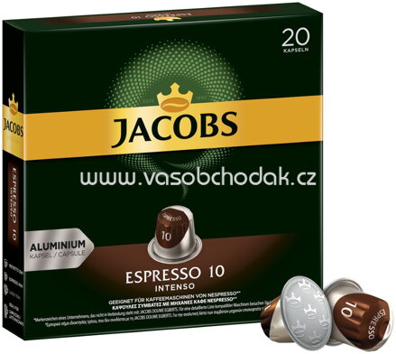 Jacobs Kaffeekapseln Espresso 10 Intenso, 20 St