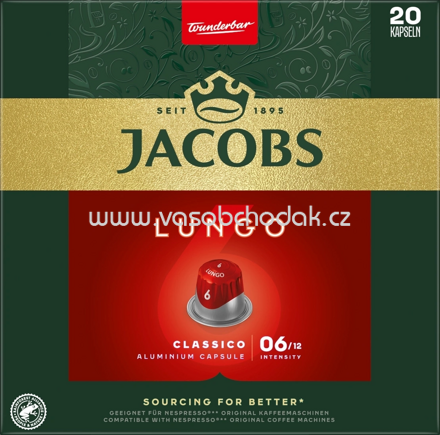 Jacobs Kaffeekapseln Lungo 6 Classico, 20 St