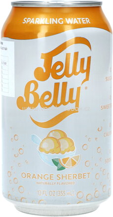 Jelly Belly Sparkling Water Orange Sherbet, 355 ml