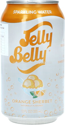 Jelly Belly Sparkling Water Orange Sherbet, 355 ml