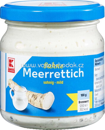 K-Classic Sahne Meerrettich, sahnig-mild, 185g