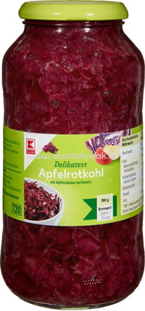 K-Classic Delikatess Apfelrotkohl mit Apfelstücken, 720 ml