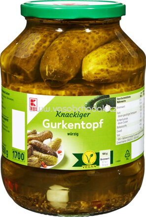 K-Classic Knackiger Gurkentopf, würzig, 1550g