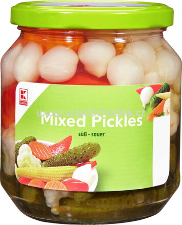 K-Classic Mixed Pickles, süß-sauer, 580 ml