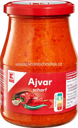 K-Classic Ajvar, scharf, 340 ml