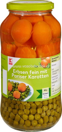 K-Classic Erbsen fein mit Pariser Karotten, 660g