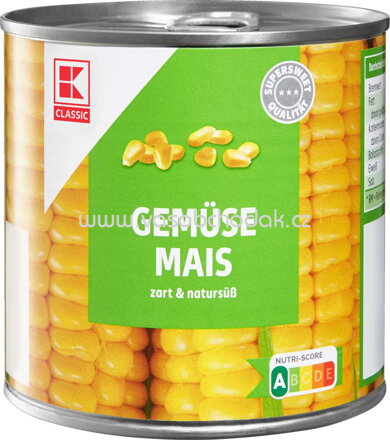 K-Classic Gemüsemais, 425 ml