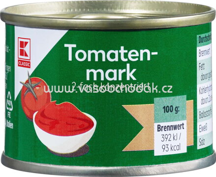 K-Classic Tomatenmark 2-fach konzentriert, 70g