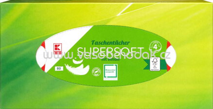 K-Classic Taschentücher Box Supersoft mit Balsam, 4-lagig, 80 St