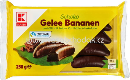 K-Classic Schoko Gelee Bananen, 250g
