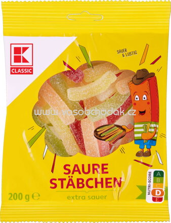 K-Classic Saure Stäbchen, 200g