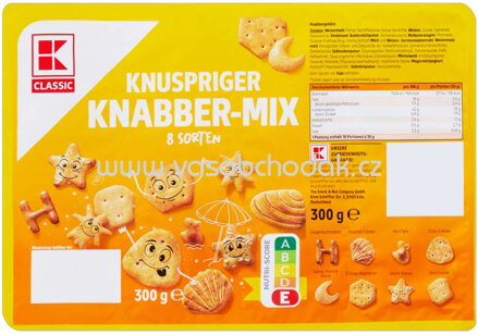 K-Classic Knuspriger Knabber Mix, 8 Sorten, 300g
