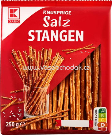 K-Classic Knusprige Salz Stangen, 250g