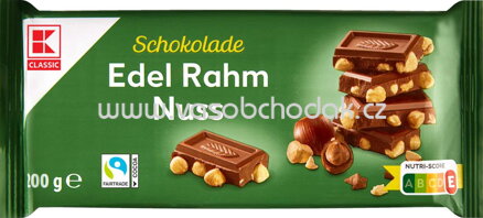 K-Classic Schokolade Edel Rahm Nuss, 200g