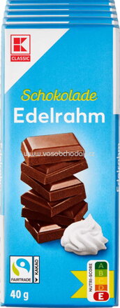 K-Classic Schokolade Edelrahm, 5x40g