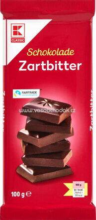 K-Classic Schokolade Zartbitter, 100g