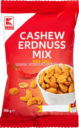 K-Classic Cashew Erdnuss Mix Hot Chili, 200g