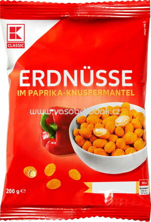 K-Classic Erdnüsse im Paprika Knuspermantel, 200g