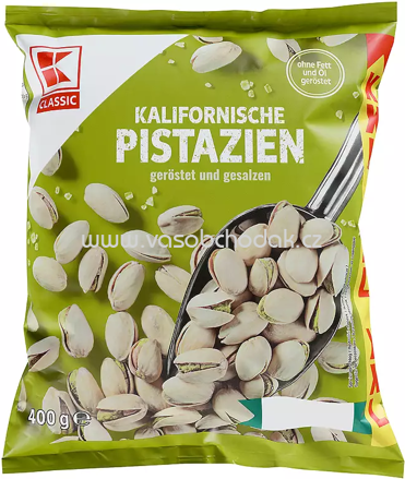 K-Classic Kalifornische Pistazien Geröstet und Gesalzen, 400g