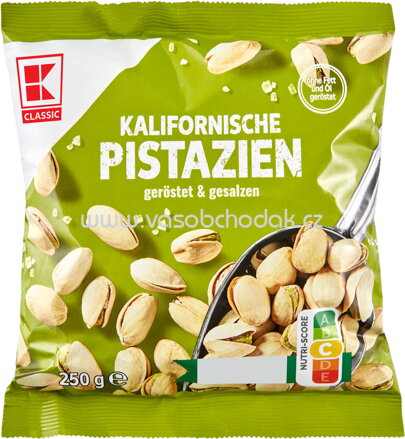 K-Classic Kalifornische Pistazien Geröstet und Gesalzen, 250g