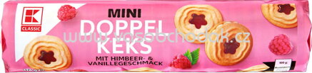 K-Classic Mini Doppel Keks mit Himbeer & Vanille, 176g