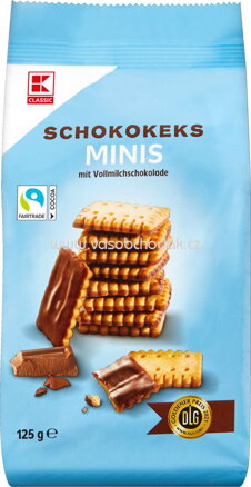 K-Classic Schokokes Minis mit Vollmilchschokolade, 125g