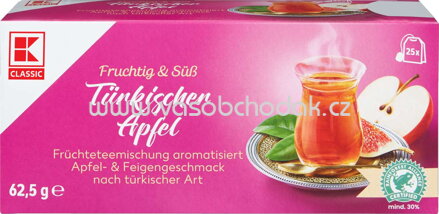 K-Classic Früchtetee Türkischer Apfel, 25 Beutel