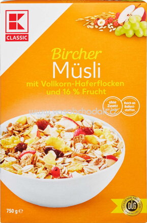 K-Classic Bircher Müsli, 750g