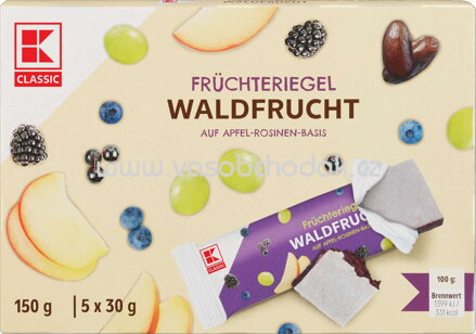 K-Classic Früchteriegel Waldfrucht, 5x30g