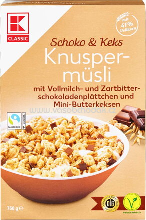 K-Classic Knusper Müsli Skoko & Keks, 750g