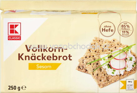 K-Classic Vollkorn Knäckebrot Sesam, 250g