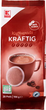 K-Classic Kaffeepads Kräftig, 144g