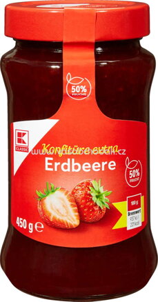 K-Classic Konfitüre Extra Erdbeere, 450g