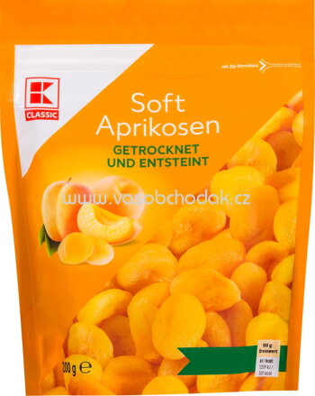 K-Classic Soft Aprikosen, getrocknet und entsteint, 200g