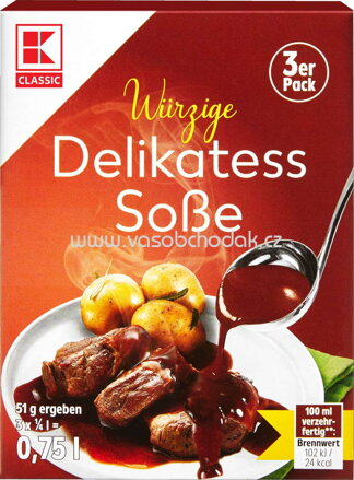 K-Classic Delikatess Soße, 3x250 ml