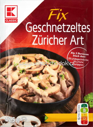 K-Classic Fix Geschnetzeltes Züricher Art, 1 St