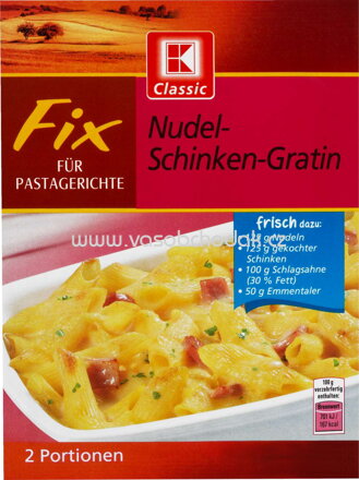 K-Classic Fix Nudeln Schinken Gratin, 1 St